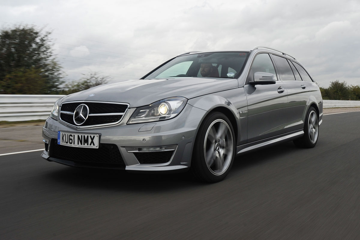 Mercedes C63 AMG Estate front tracking