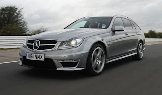 Mercedes C63 AMG Estate front tracking