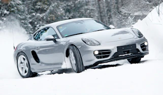 Porsche Cayman S front cornering