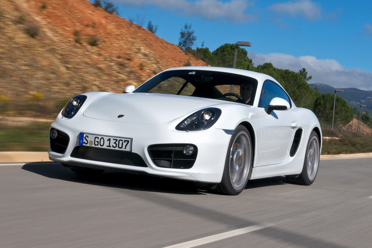 Porsche Cayman S front tracking