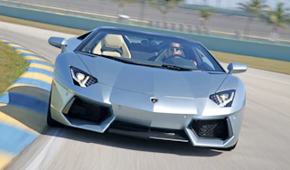 Lamborghini Aventador Roadster front cornering