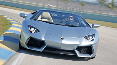 Lamborghini Aventador Roadster front cornering