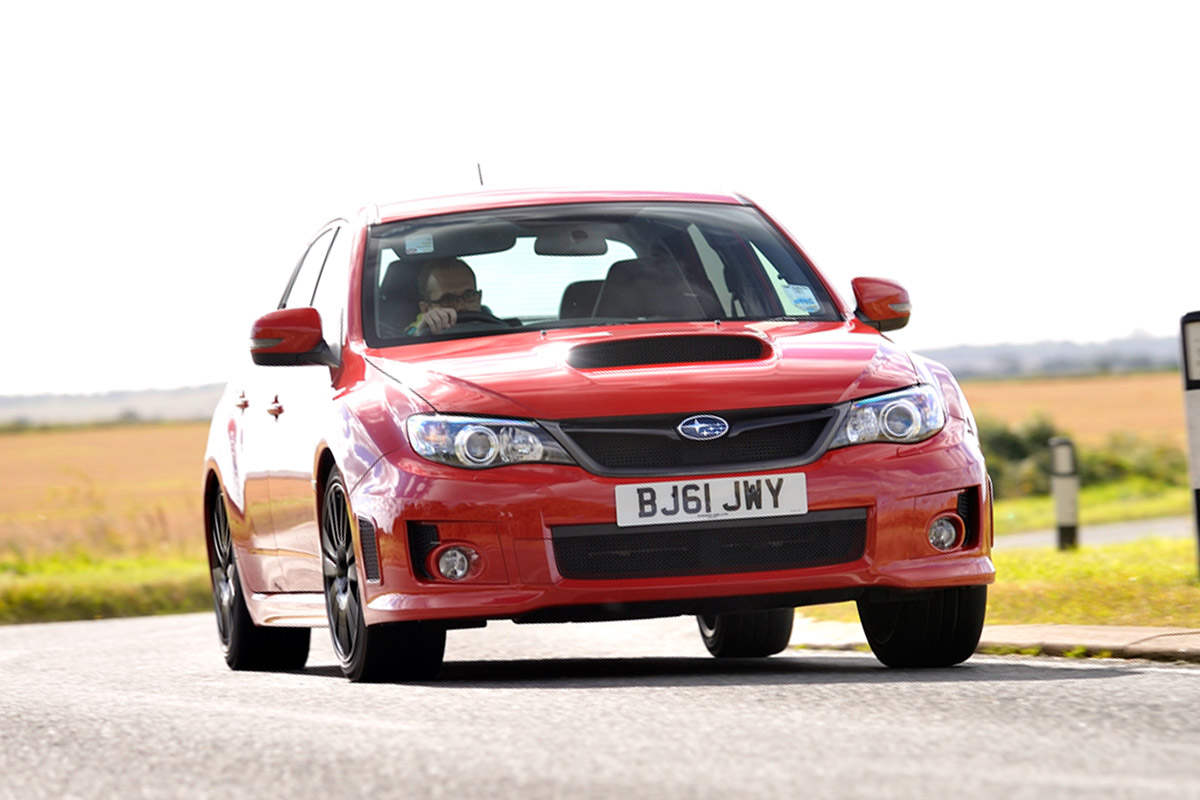 Subaru WRX STi 340R front cornering