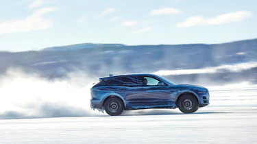 Jaguar F-Pace winter testing - side