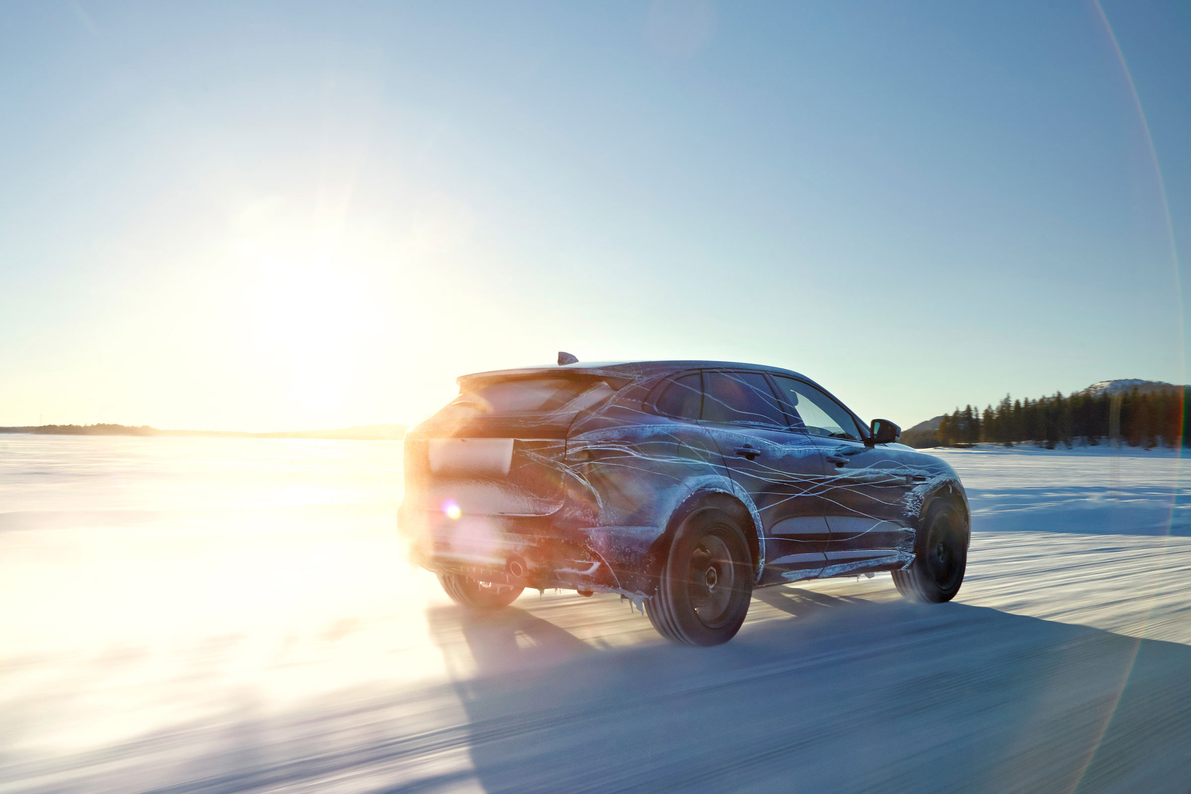 Jaguar F-Pace winter testing - rear