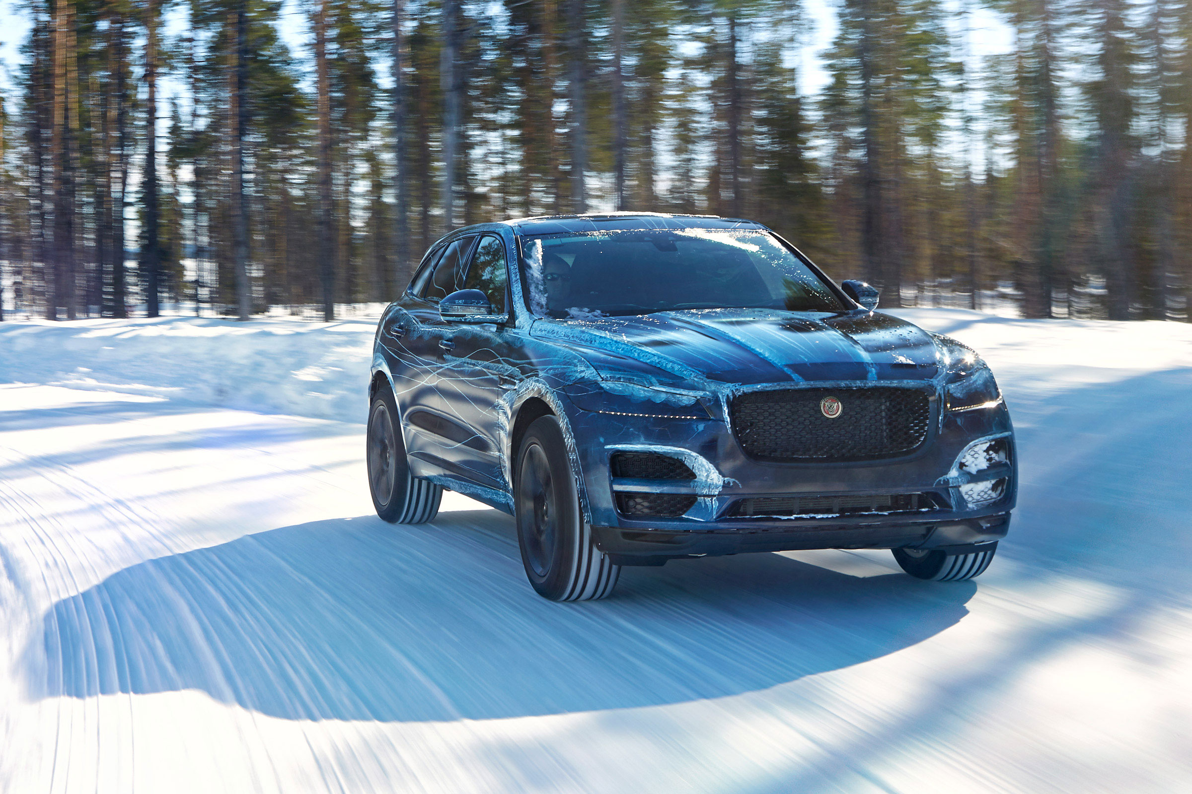 Jaguar F-Pace winter testing