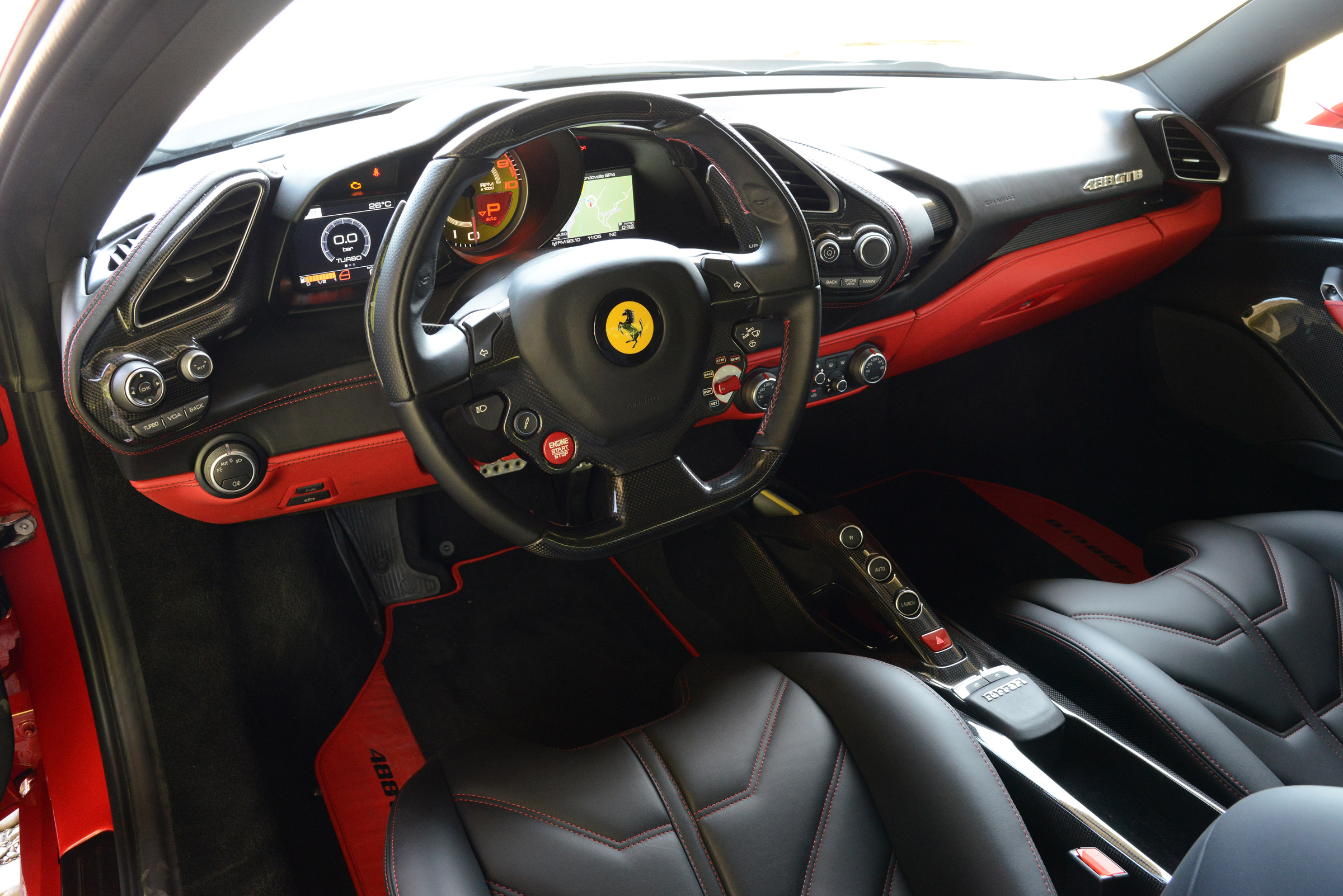 Ferrari 488 GTB interior
