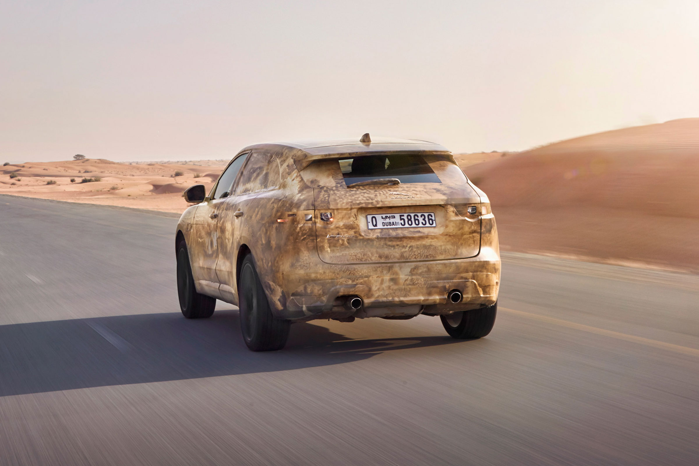 Jaguar F-Pace summer testing - rear