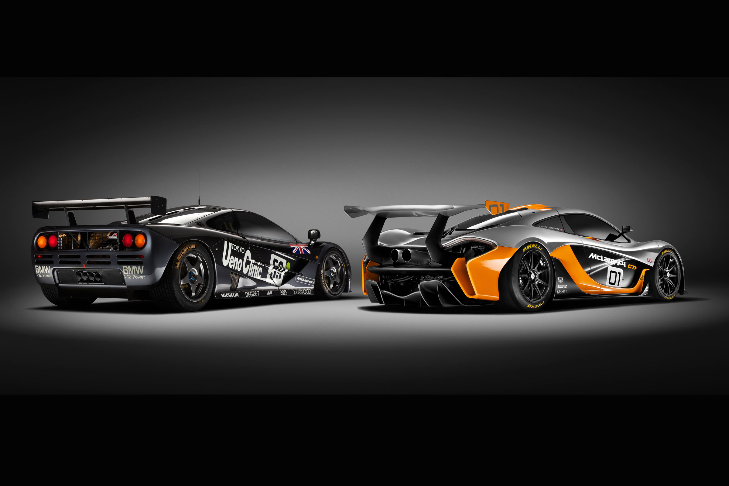 McLaren P1 GTR and F1 GTR rear