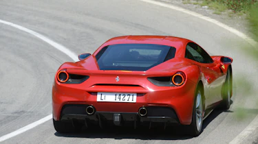 Ferrari 488 GTB rear action