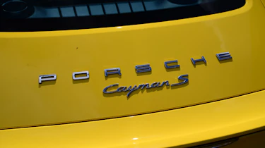 2014 Porsche Cayman badge
