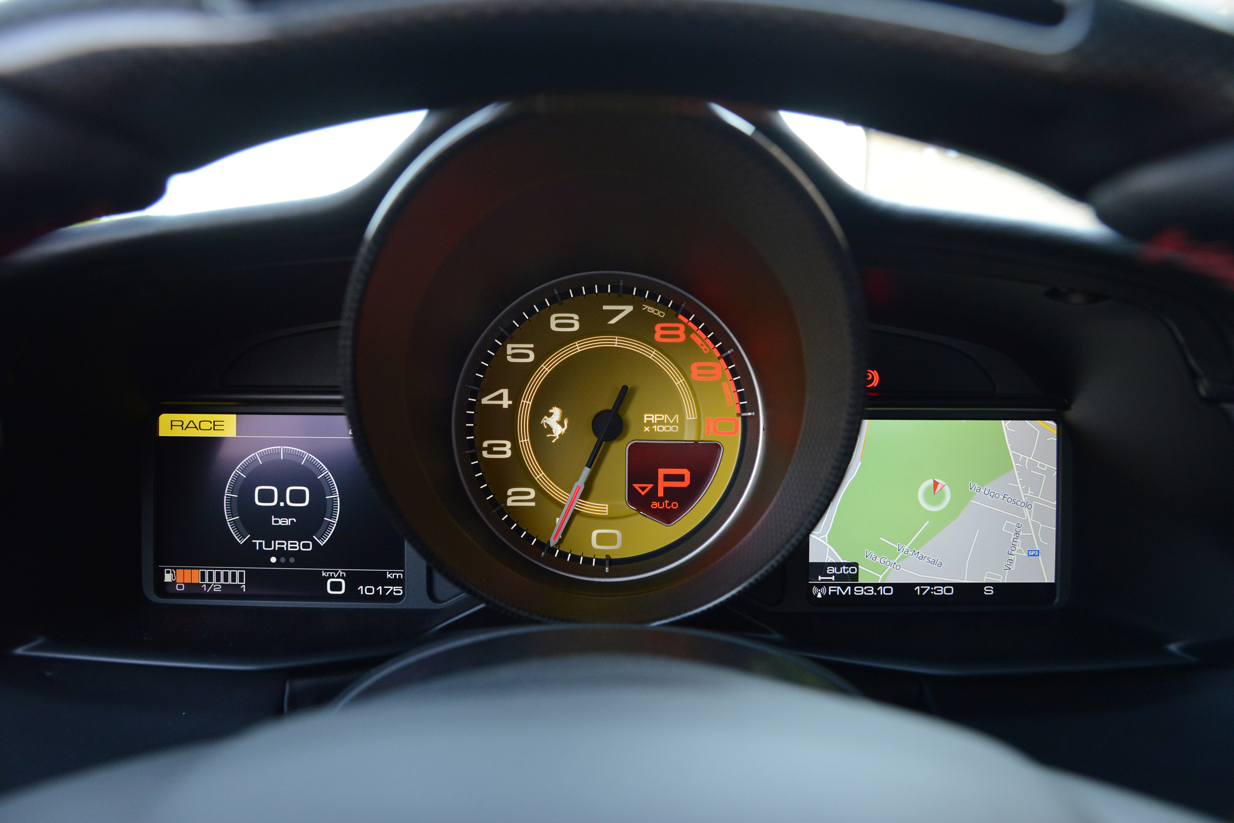 Ferrari 488 GTB dials