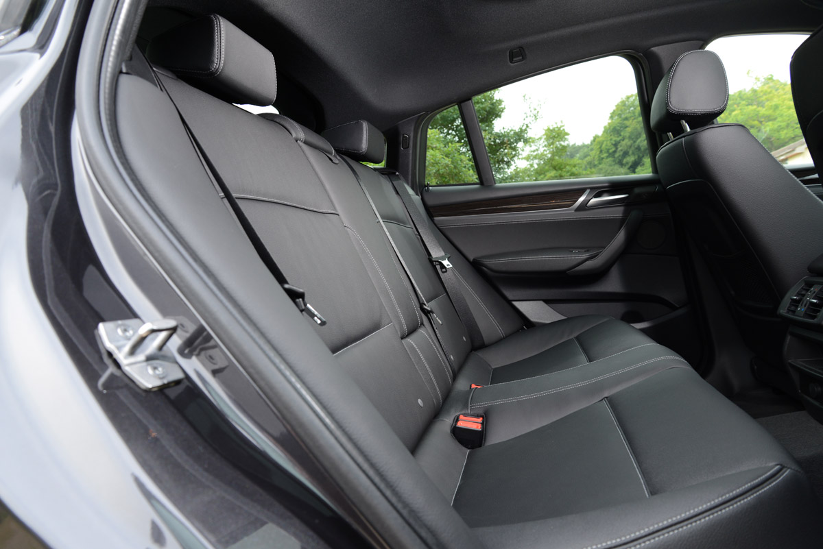 New BMW X4 2014 UK back seats