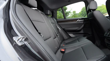 New BMW X4 2014 UK back seats