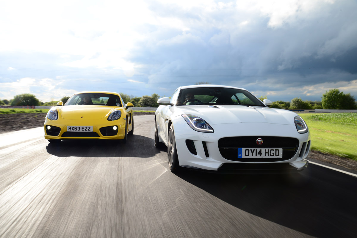 Jaguar F-Type Coupe vs Porsche Cayman S 