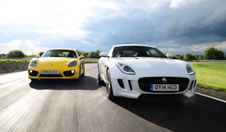 Jaguar F-Type Coupe vs Porsche Cayman S