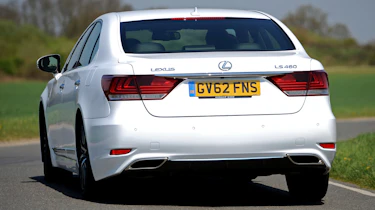 Lexus LS rear cornering