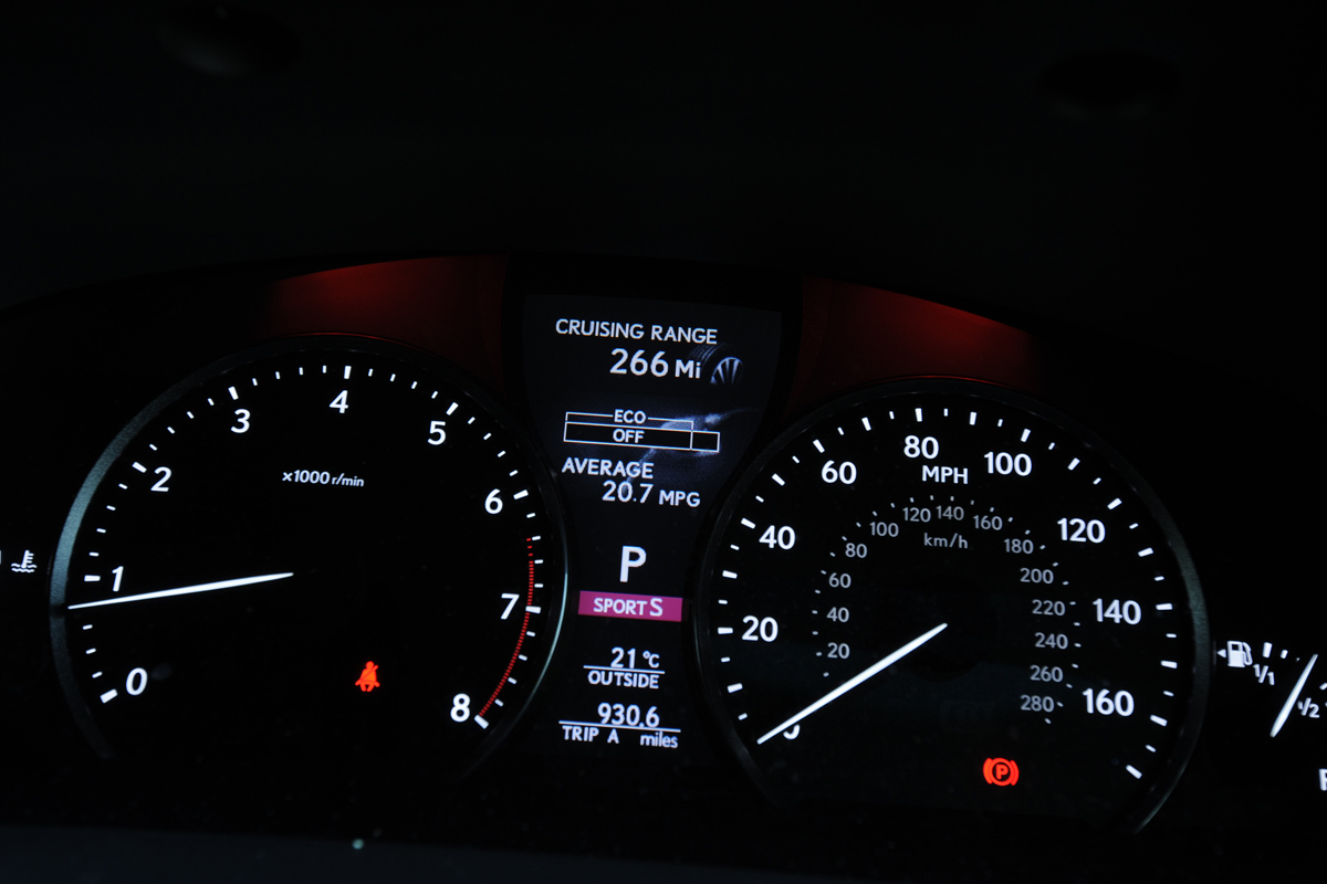 Lexus LS dials