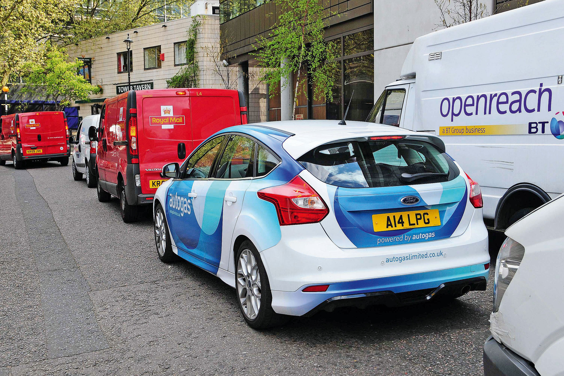 Autogas Ford Focus - rear traffic