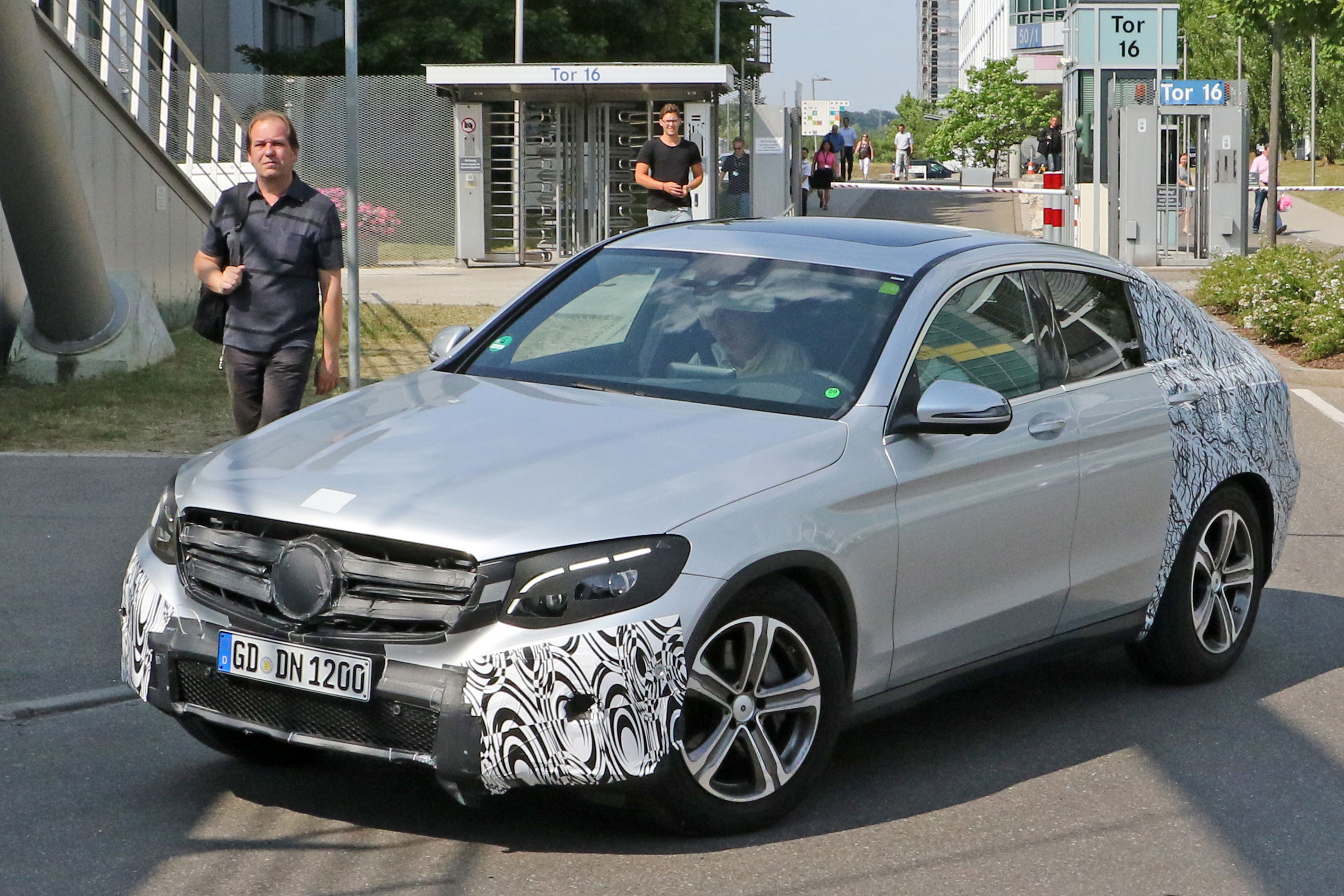 Mercedes GLC Coupe spy shots