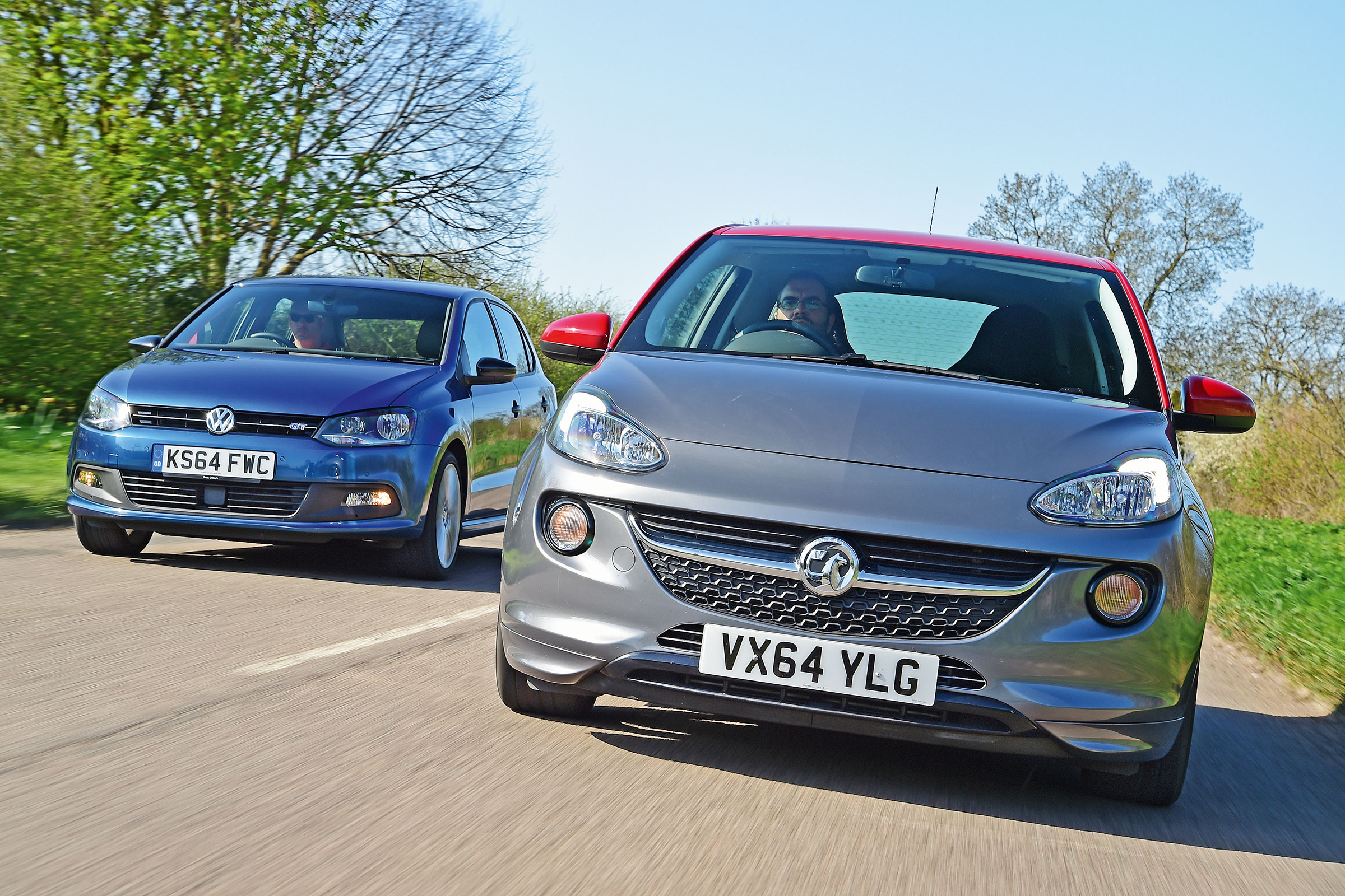 Vauxhall Adam Grand Slam vs VW Polo BlueGT