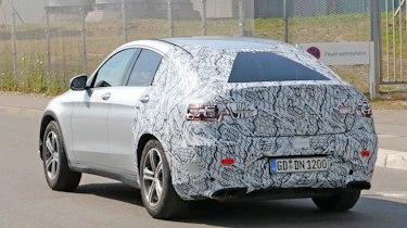 Mercedes GLC Coupe spy shots - rear