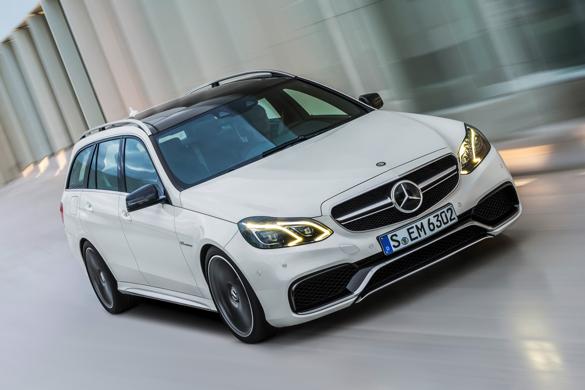 Mercedes E63 AMG Estate front tracking