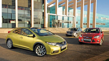 Honda Civic vs Volkswagen Golf and Ford Focus