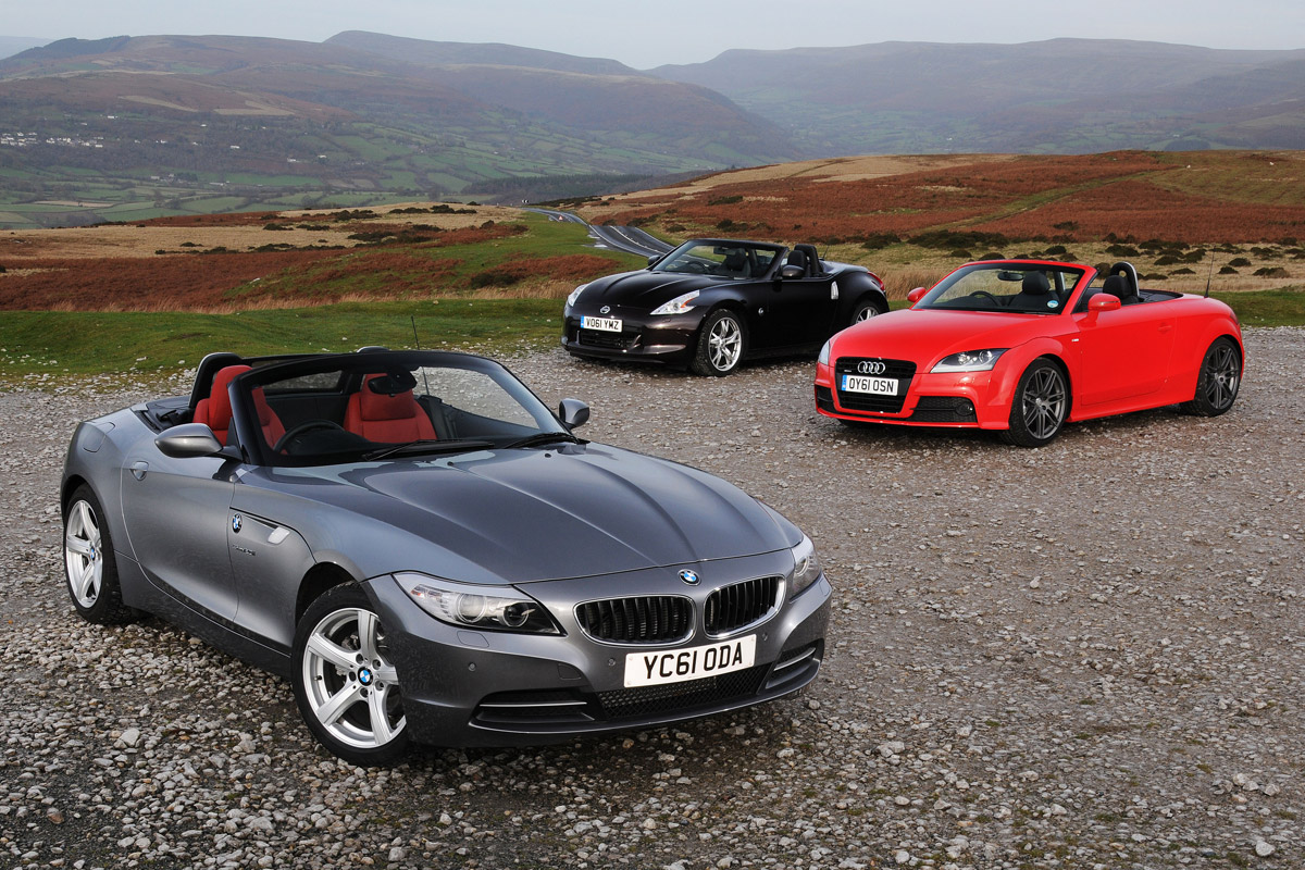 BMW Z4 vs Nissan 370z and Audi TT