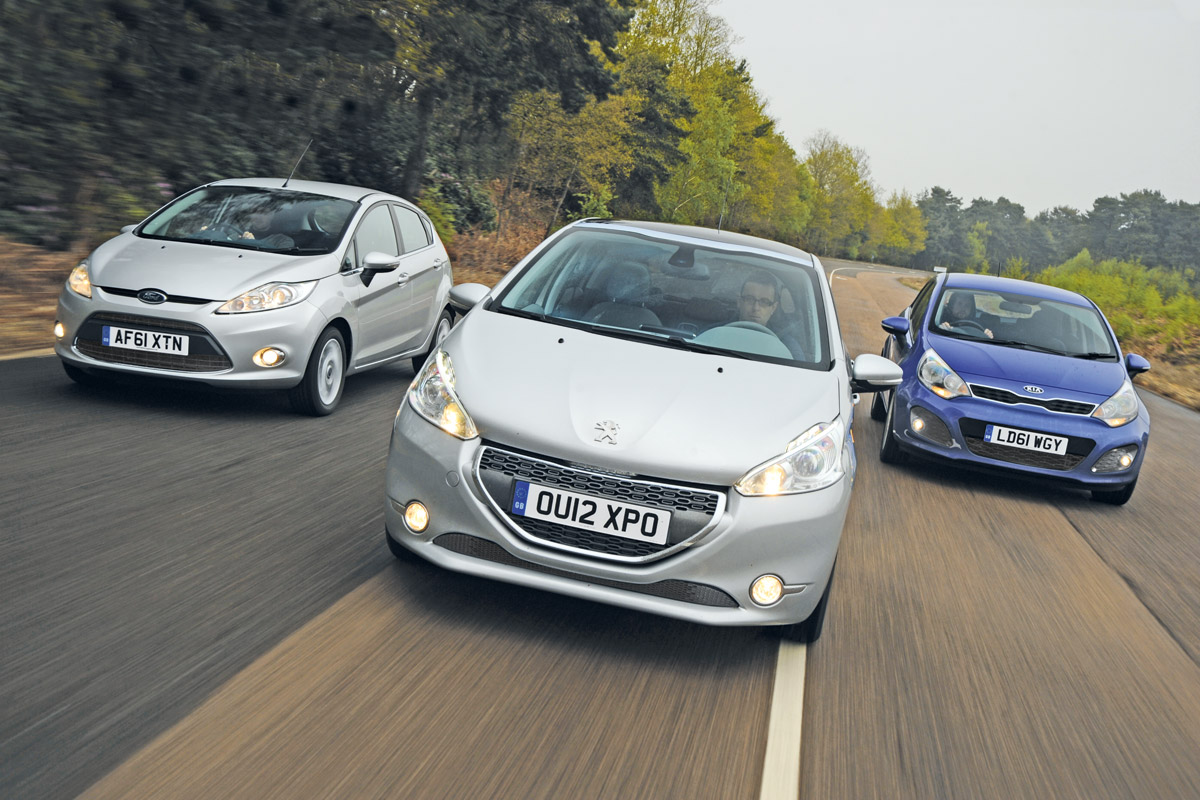 Ford Fiesta vs Peugeot 208 and Kia Rio