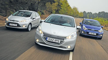 Ford Fiesta vs Peugeot 208 and Kia Rio