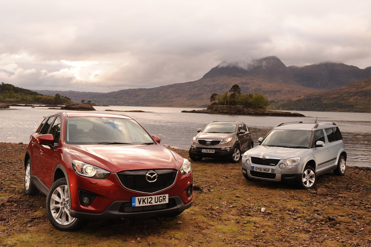 Mazda CX-5 vs Kia Sportage and Skoda Yeti