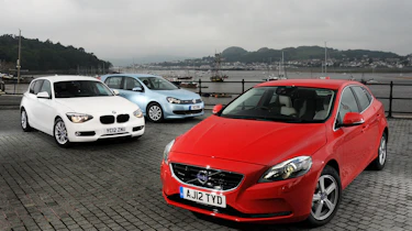 BMW 1 Series vs VW Golf and Volvo V40