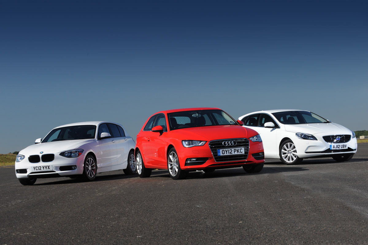 BMW 1 Series vs Audi A3 and Vovlo V40