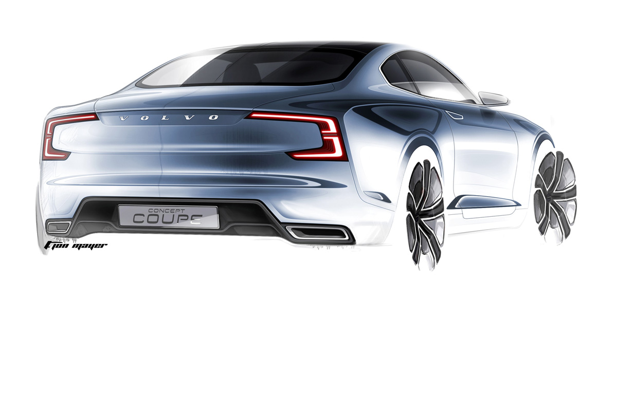 Volvo Concept Coupe sketch rear