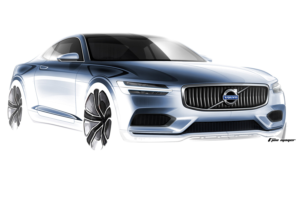 Volvo Concept Coupe sketch front