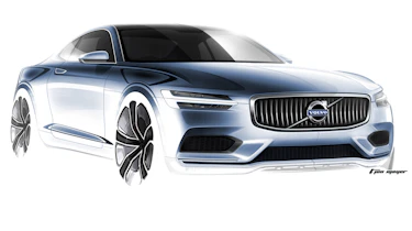 Volvo Concept Coupe sketch front