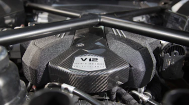 Lamborghini Aventador Roadster engine detail