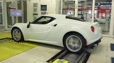 Alfa Romeo 4C testing rear