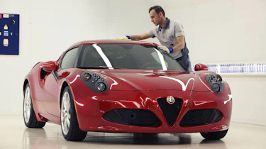 Alfa Romeo 4C polishing