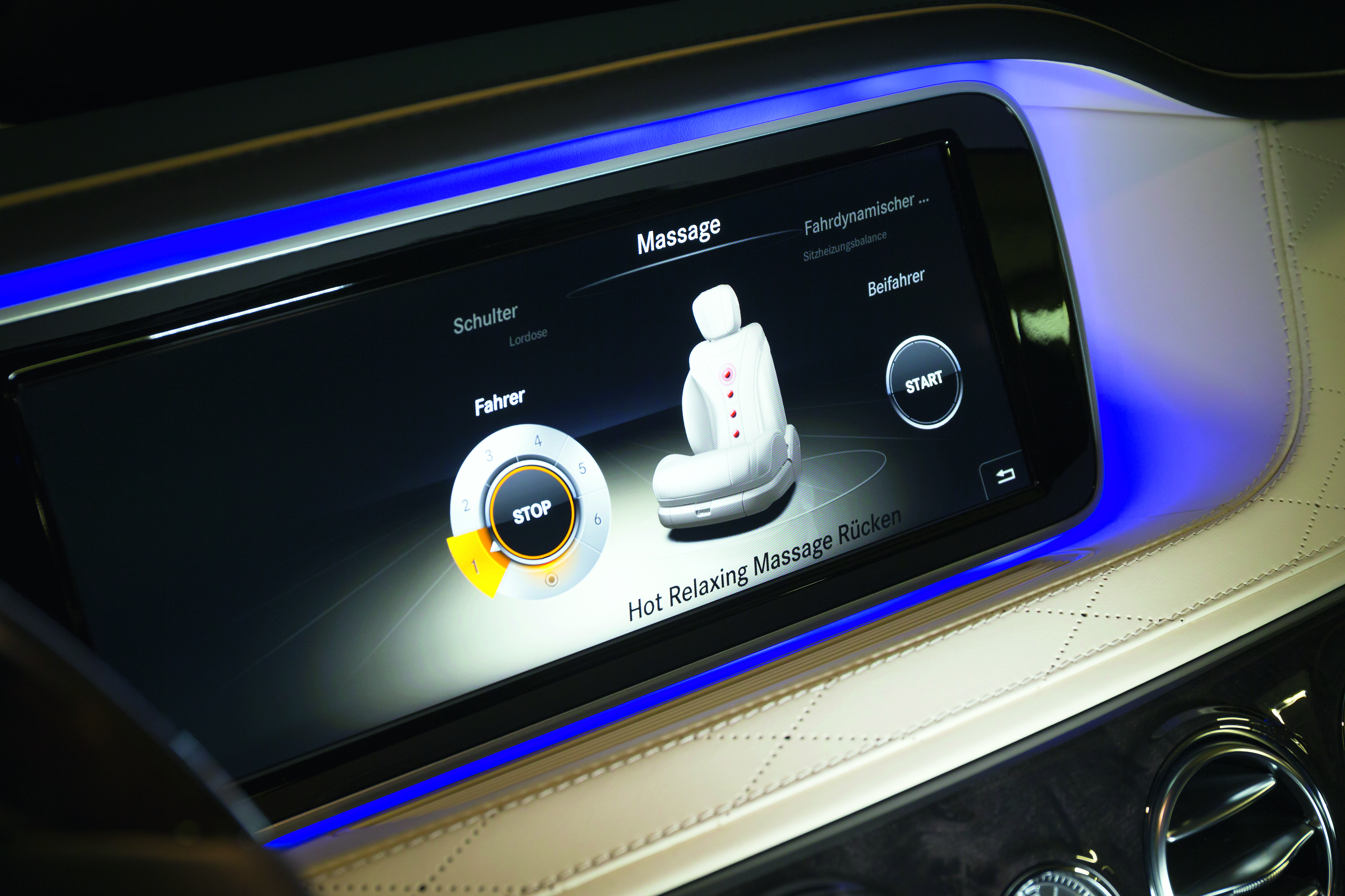 Mercedes S500 massage