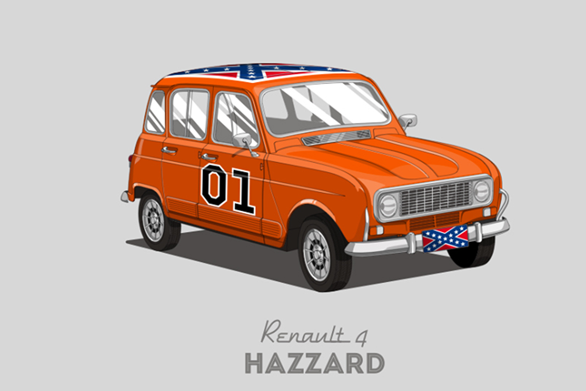 Renault 4 - Dukes of Hazzard