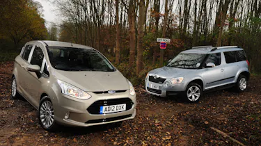 Ford B-MAX and Skoda Yeti front static