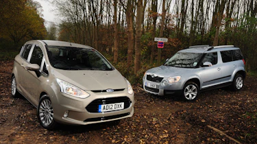 Ford B-MAX and Skoda Yeti front static