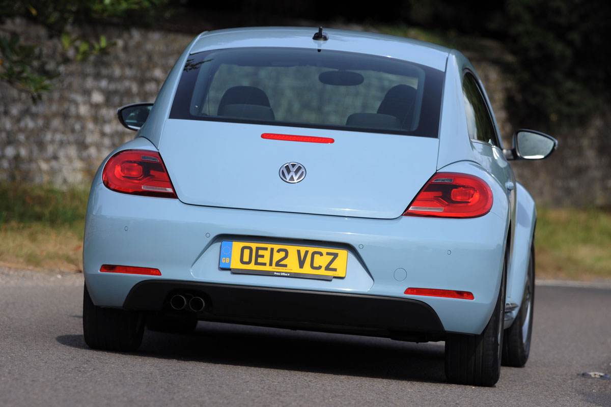 Volkswagen Beetle rear cornering