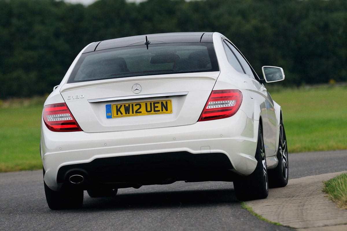 Mercedes C-Class Coupe rear cornering