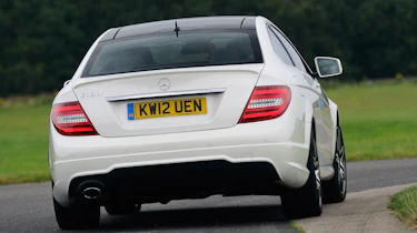 Mercedes C-Class Coupe rear cornering