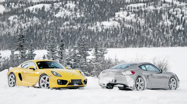 Porsche Cayman S front and rear static