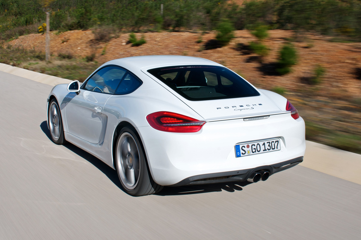 Porsche Cayman S rear tracking