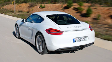 Porsche Cayman S rear tracking